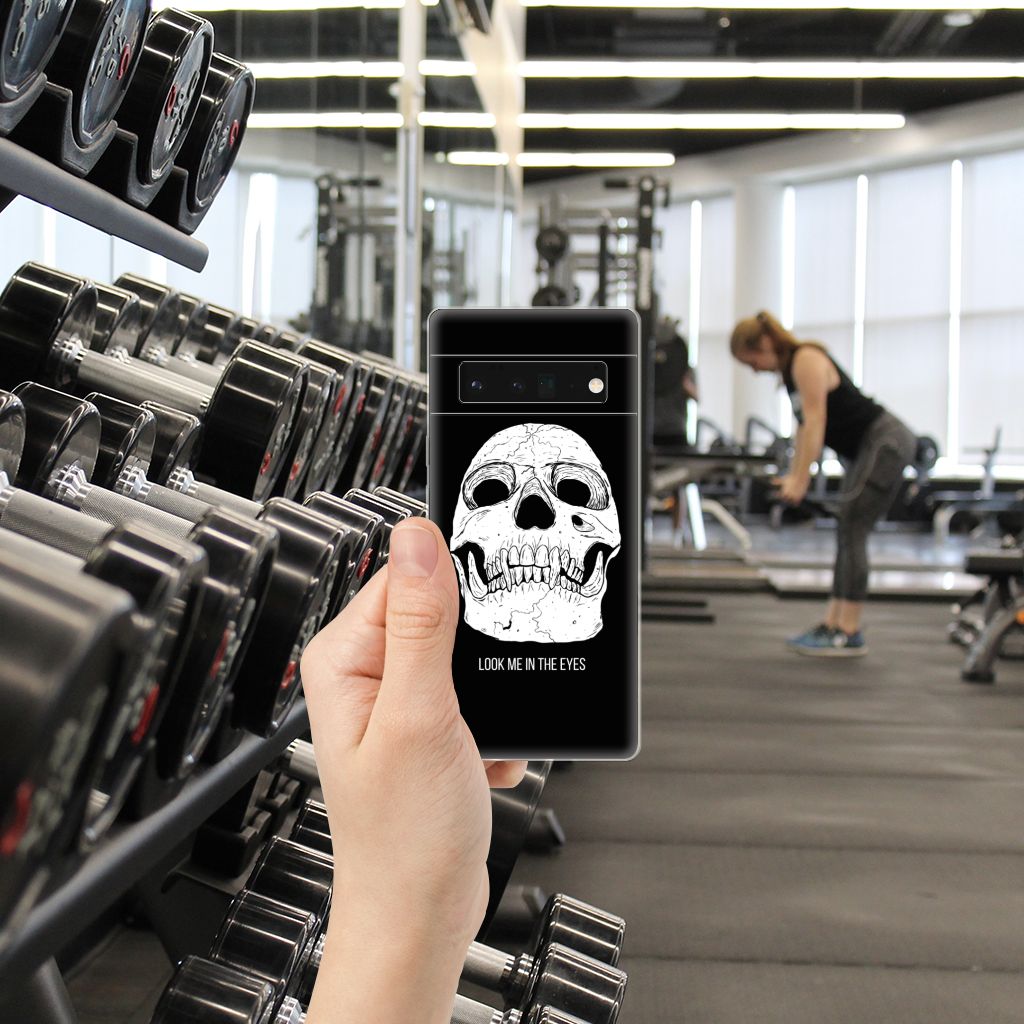 Silicone Back Case Google Pixel 6 Pro Skull Eyes B2C Telecom