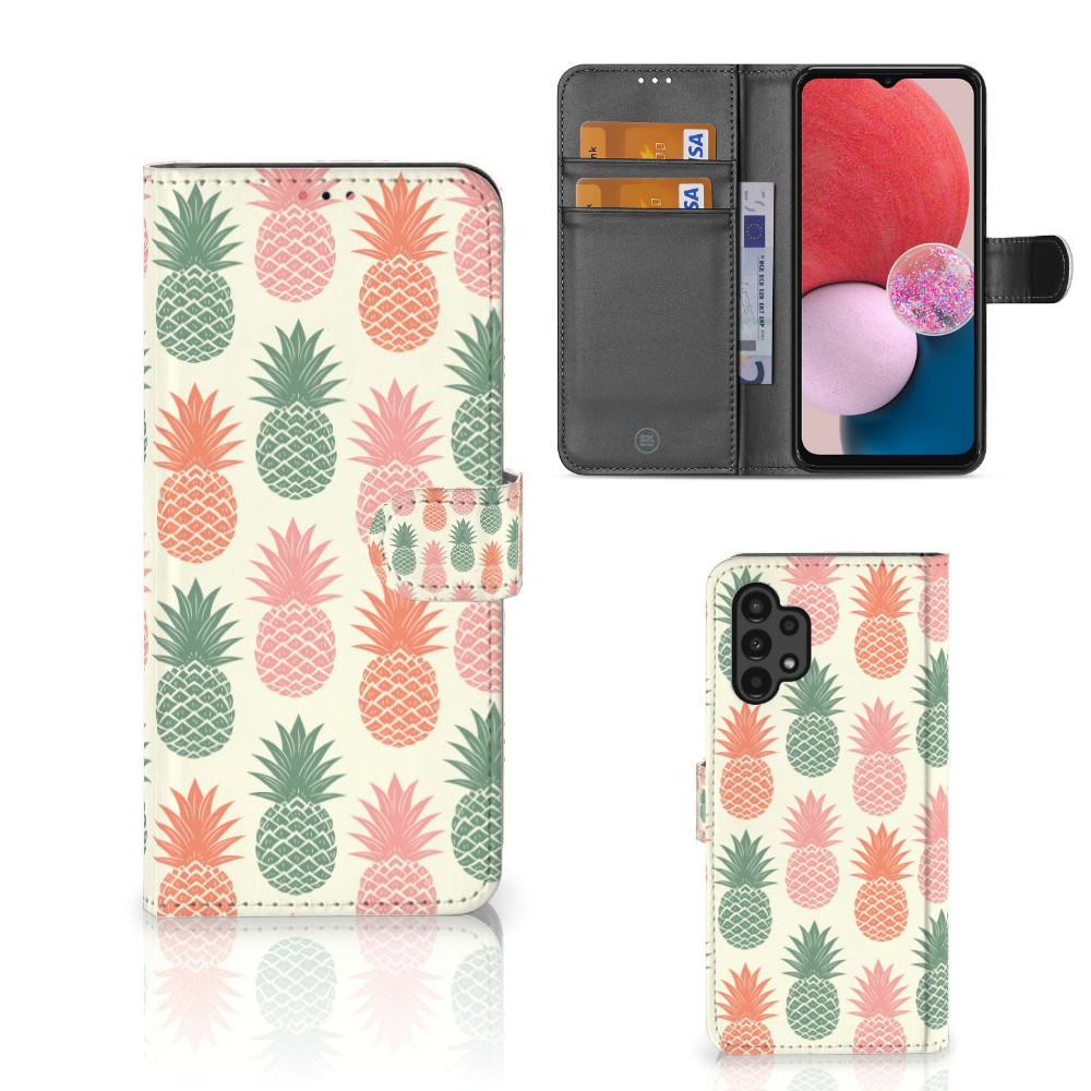 Samsung Galaxy A13 (4G) Book Cover Ananas