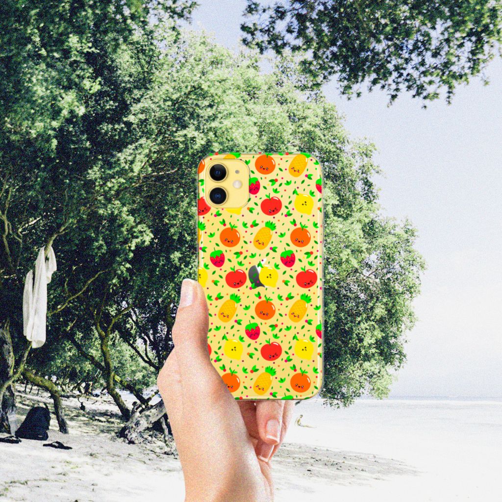 Apple iPhone 11 Siliconen Case Fruits