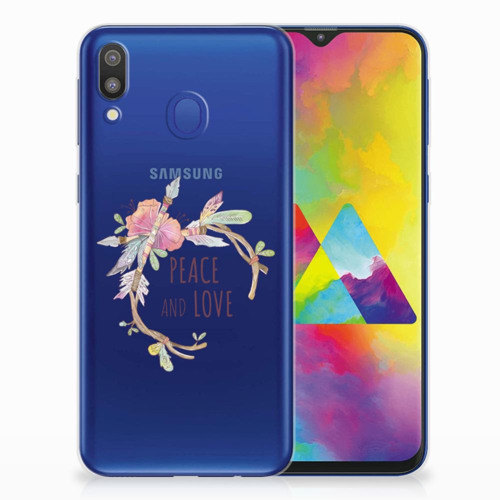 Samsung Galaxy M20 (Power) Telefoonhoesje met Naam Boho Text