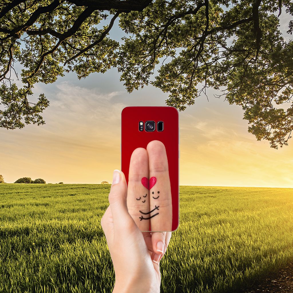 Samsung Galaxy S8 Plus Silicone Back Cover Liefde - Origineel Romantisch Cadeau