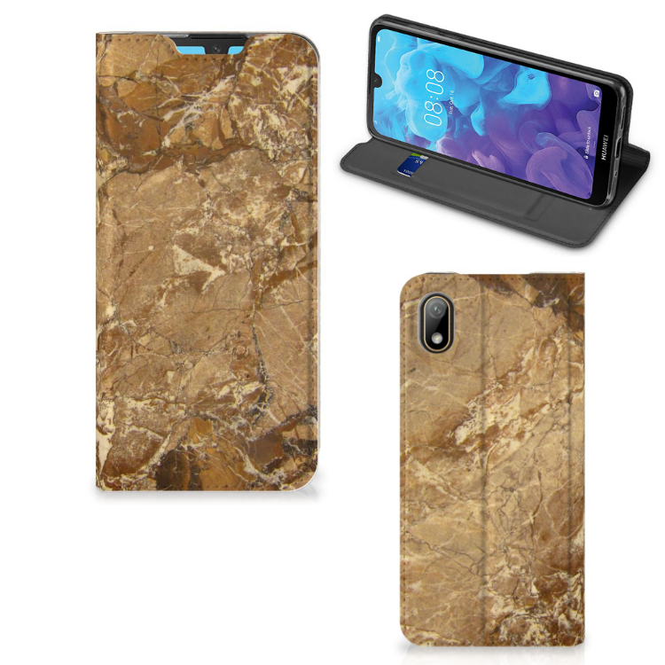 Huawei Y5 (2019) Standcase Marmer Creme - B2C Telecom
