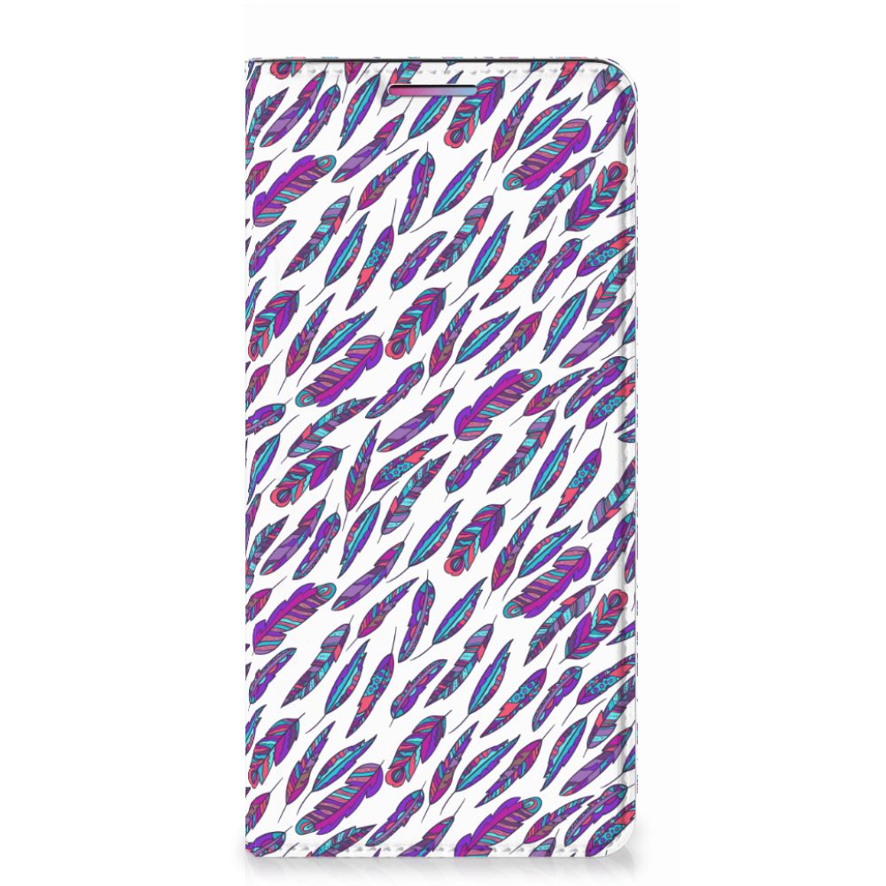 Motorola Moto G60s Hoesje met Magneet Feathers Color - B2C Telecom