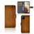 Samsung Galaxy A12 Book Style Case Donker Hout