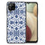 Samsung Galaxy A12 Bloemen Hoesje Flower Blue B2C Telecom