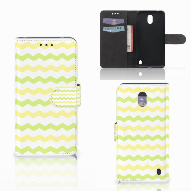 Nokia 2 Telefoon Hoesje Waves Yellow