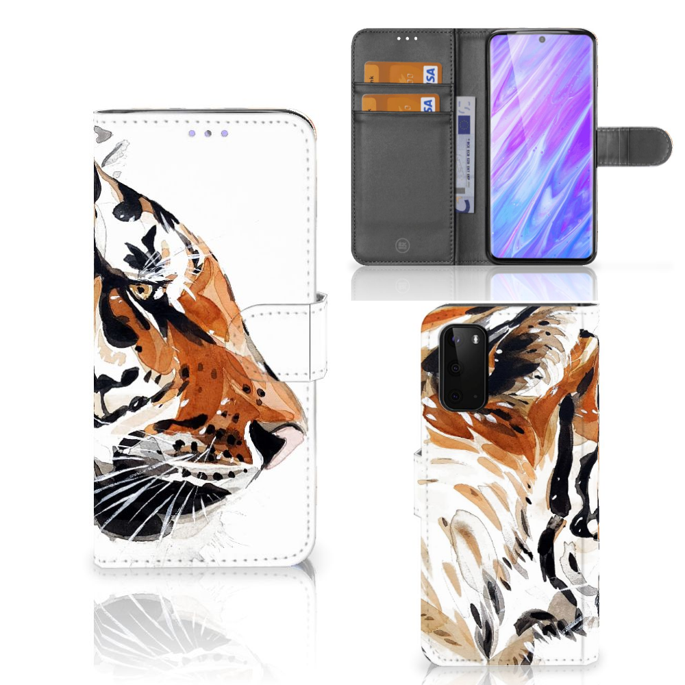 Hoesje Samsung Galaxy S20 Watercolor Tiger