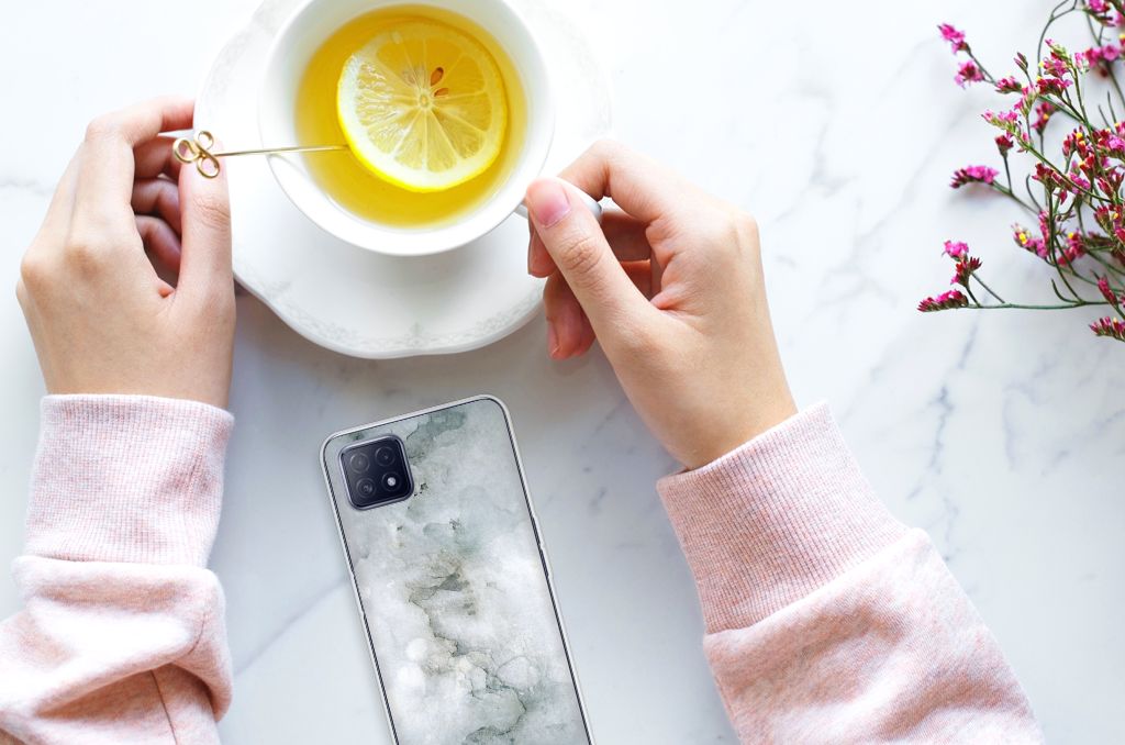 Hoesje maken OPPO A53 5G | OPPO A73 5G Painting Grey B2C Telecom