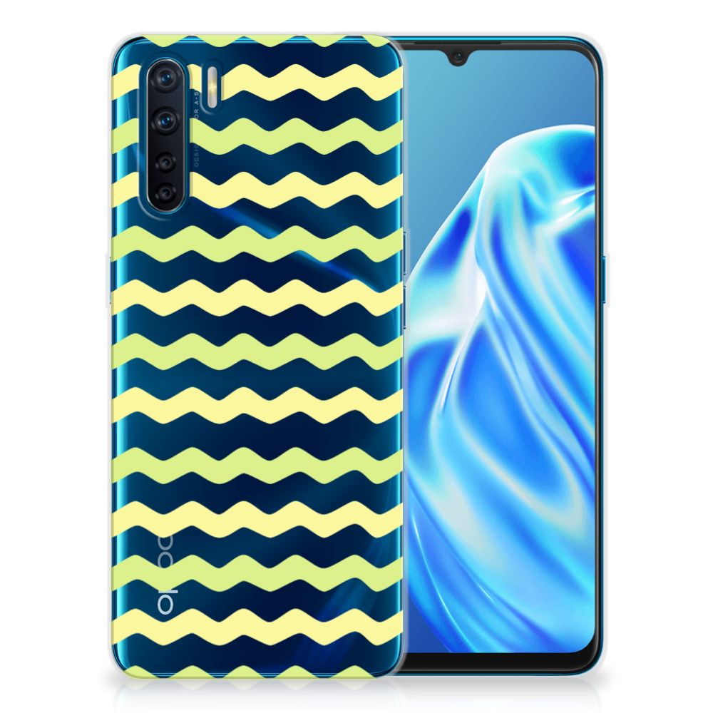 OPPO A91 TPU bumper Waves Yellow B2C Telecom