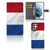 Samsung Galaxy S22 Ultra Bookstyle Case Nederlandse Vlag met pasjes en artistiek design.
