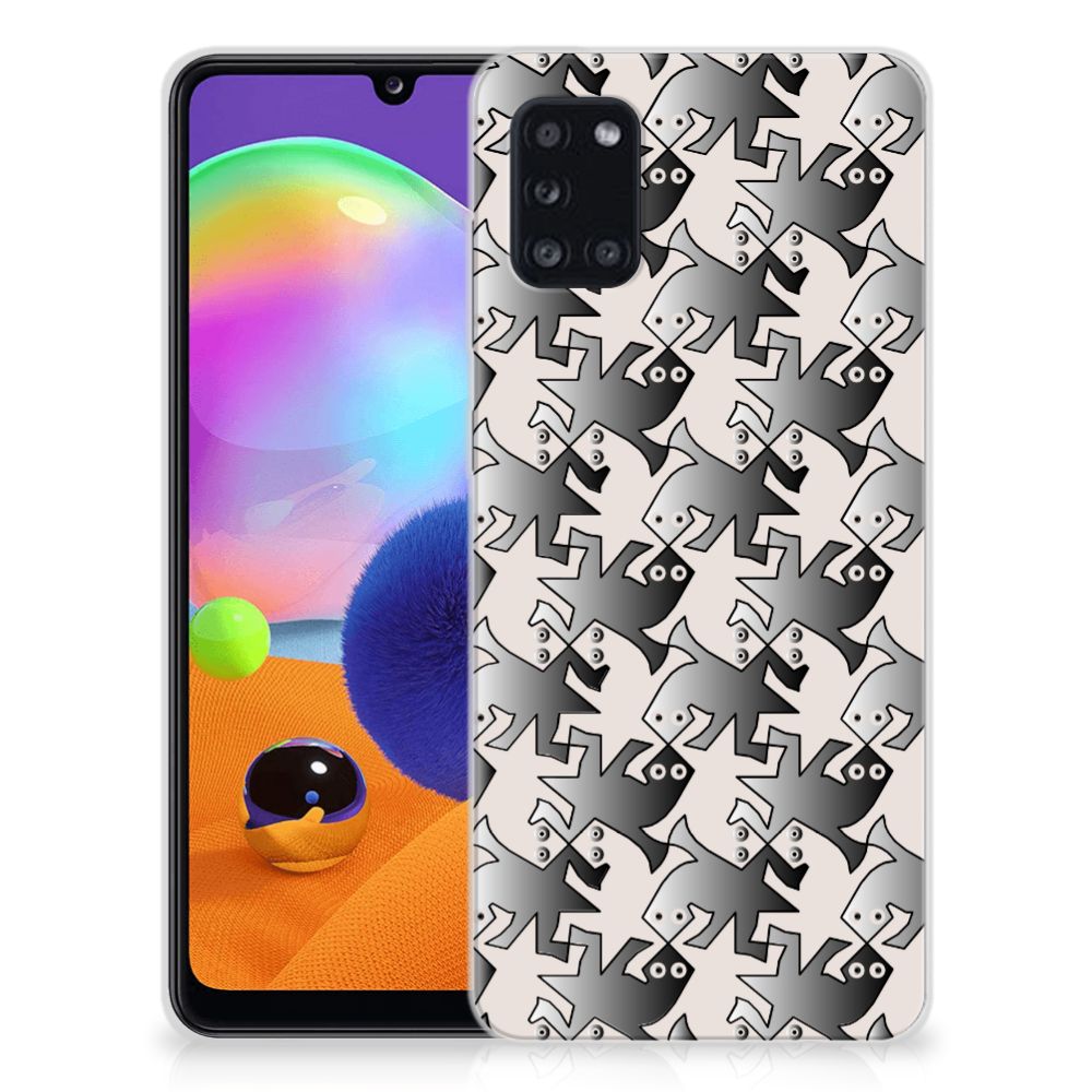 Samsung Galaxy A31 TPU Hoesje Salamander Grey B2C Telecom