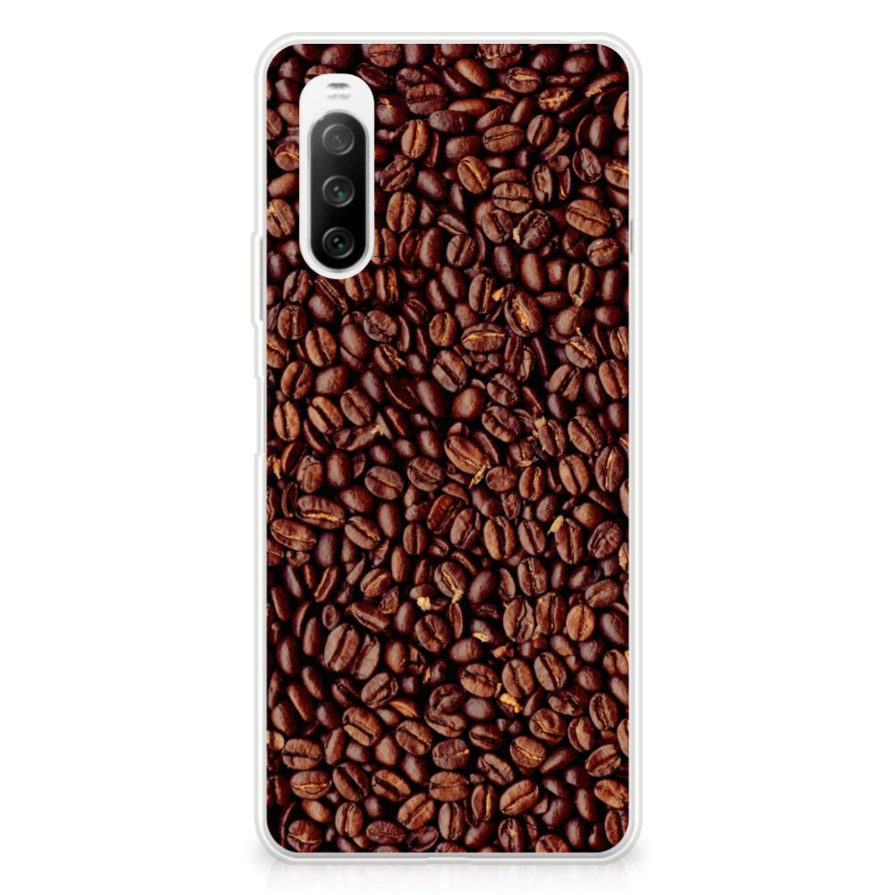 Sony Xperia 10 III Siliconen Case Koffiebonen