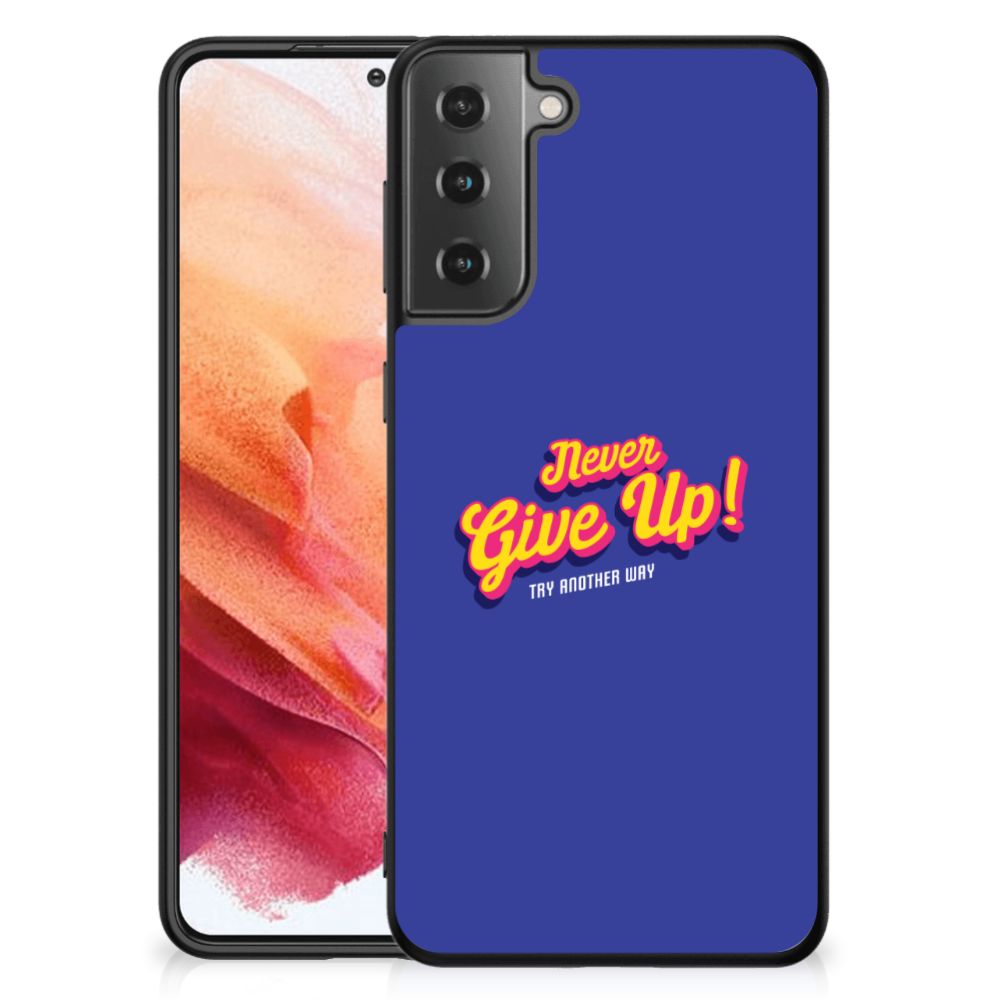 Samsung Galaxy S21 Telefoon Hoesje met tekst Never Give Up B2C Telecom