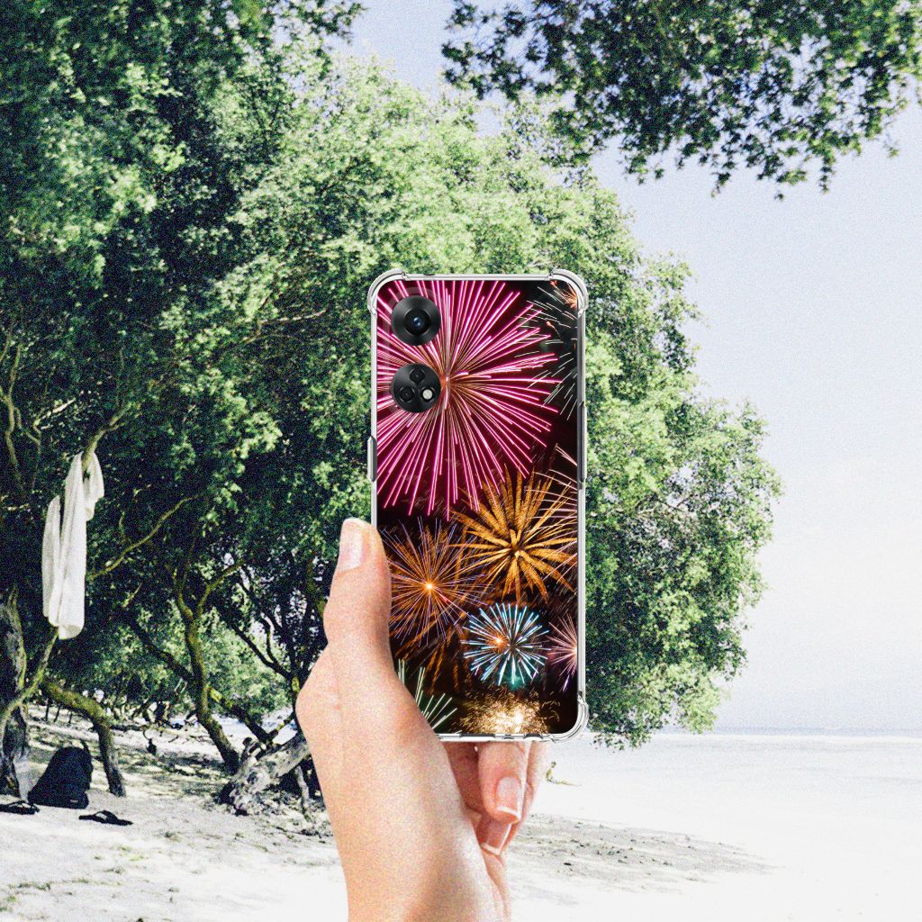OPPO Reno8 T 4G Anti Shock Bumper Case Vuurwerk B2C Telecom