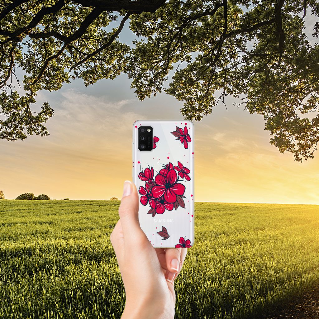 Samsung Galaxy A41 TPU Case Blossom Red