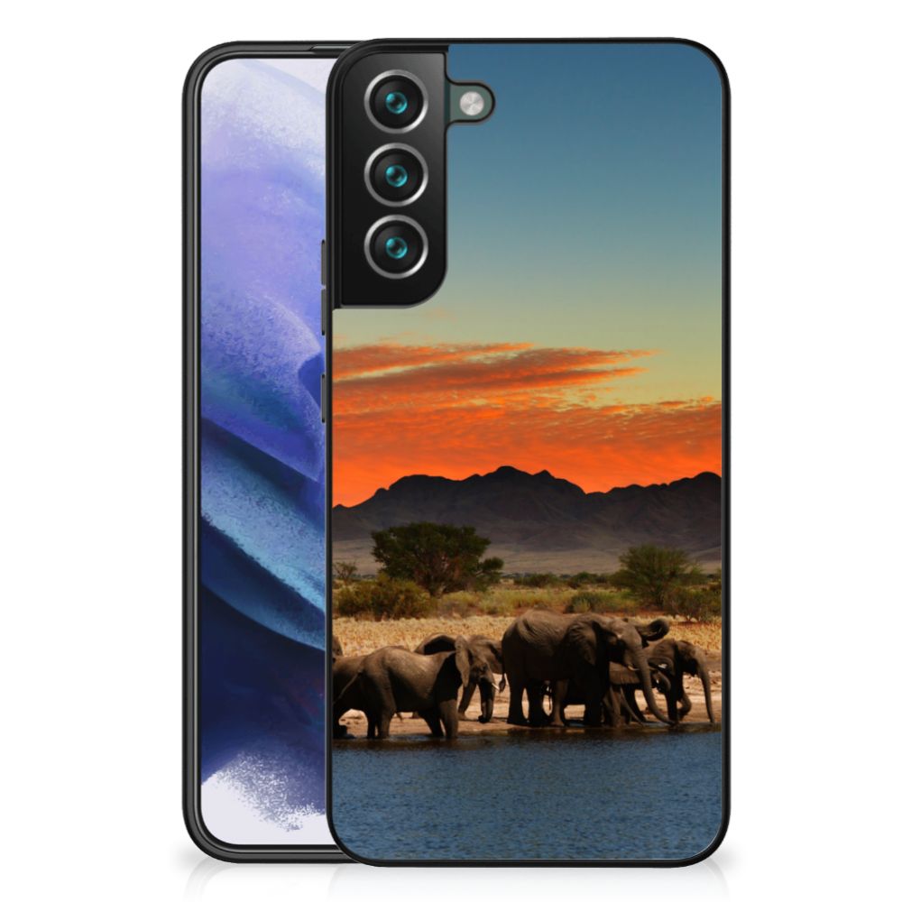 Samsung Galaxy S22 Plus Dierenprint Telefoonhoesje Olifanten