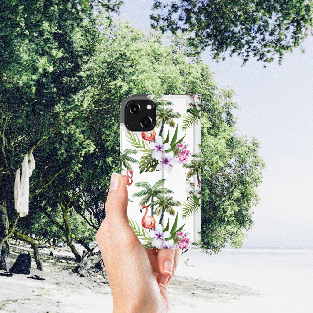 iPhone 13 Hoesje maken Flamingo Palms