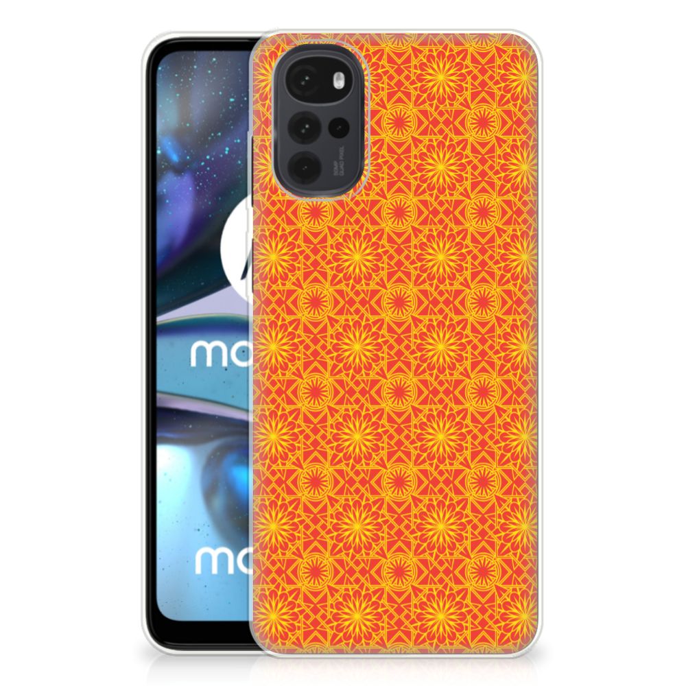 Motorola Moto G22 TPU bumper Batik Oranje B2C Telecom