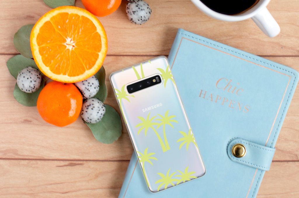 Samsung Galaxy S10 Plus TPU Case Palmtrees