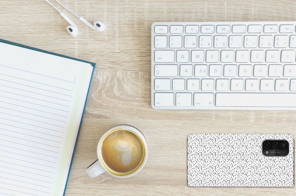 OPPO A54 5G | A74 5G | A93 5G Hoesje met Magneet Stripes Dots - B2C Telecom