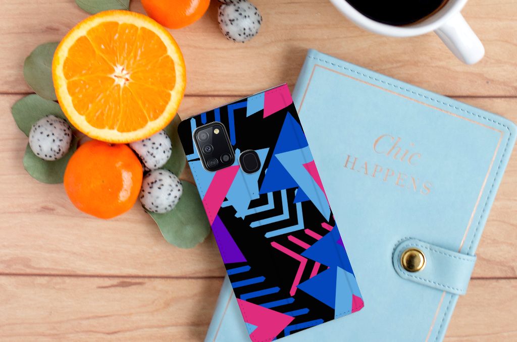 Samsung Galaxy A21s Stand Case Funky Triangle - B2C Telecom