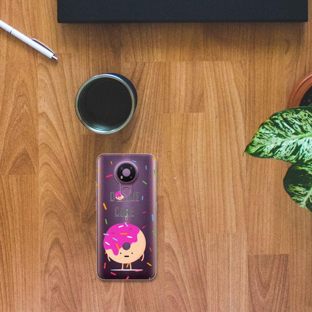 Nokia 3.4 Siliconen Case Donut Roze B2C Telecom