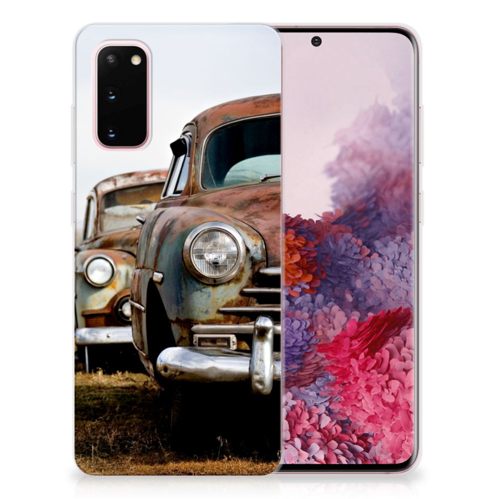 Samsung Galaxy S20 Siliconen Hoesje met foto Vintage Auto B2C Telecom