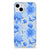 TPU Case voor iPhone 15 Flowers Blue
