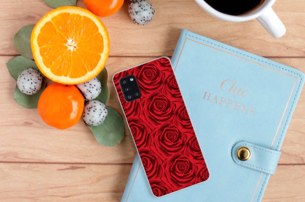 Samsung Galaxy A31 TPU Case Red Roses B2C Telecom