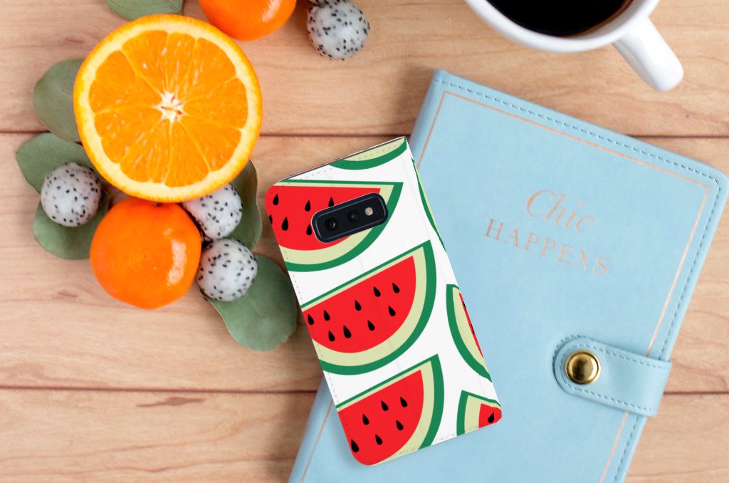 Samsung Galaxy S10e Flip Style Cover Watermelons