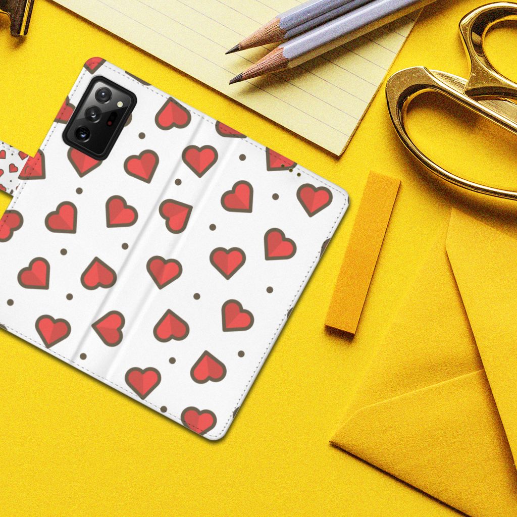 Samsung Galaxy Note20 Ultra Telefoon Hoesje Hearts