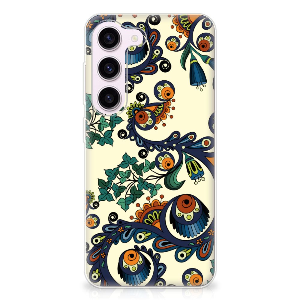Siliconen Hoesje Samsung Galaxy S23 Barok Flower B2C Telecom