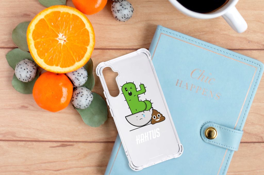 Samsung Galaxy A34 Stevig Bumper Hoesje Cactus Poo B2C Telecom