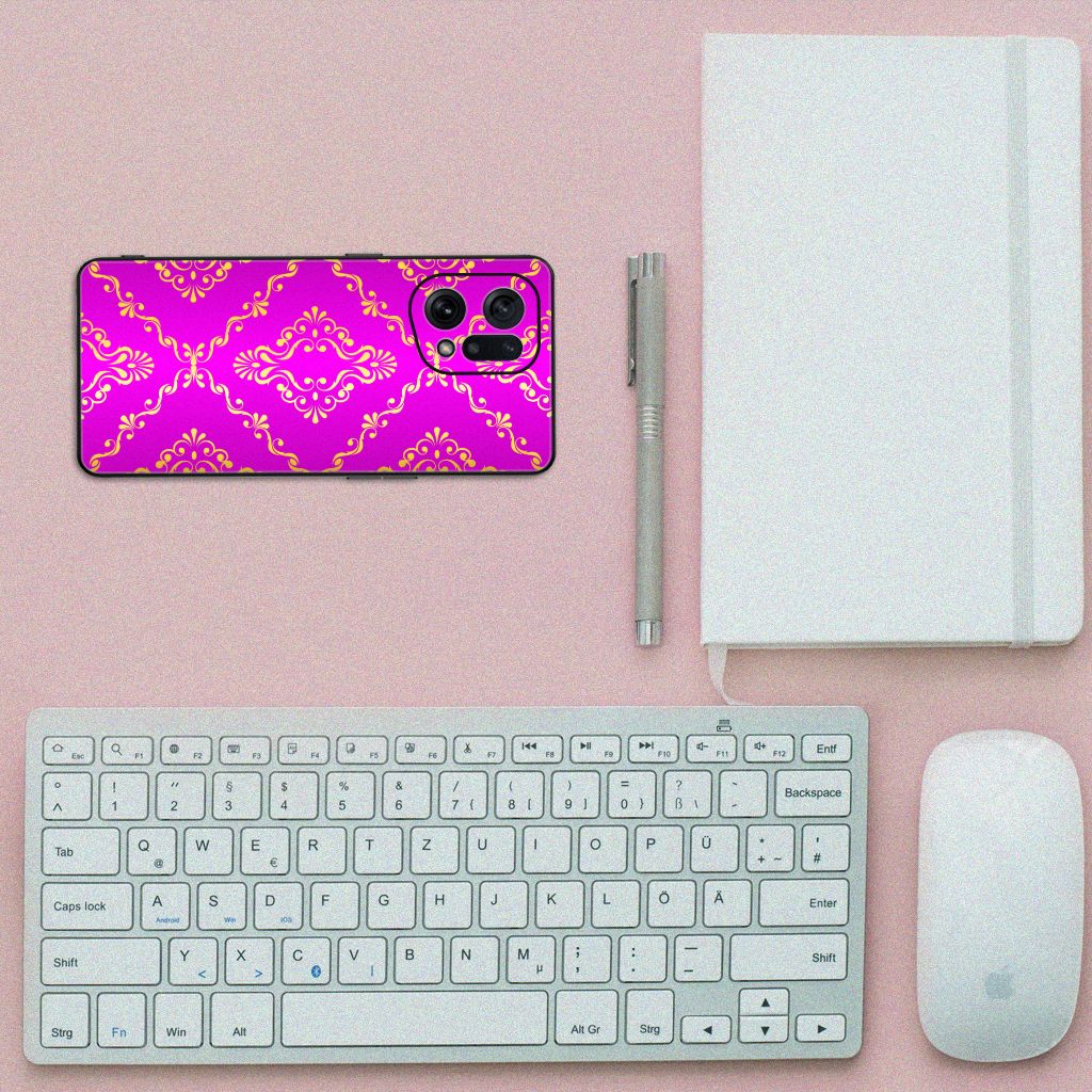Back Cover OPPO Find X5 Barok Roze B2C Telecom