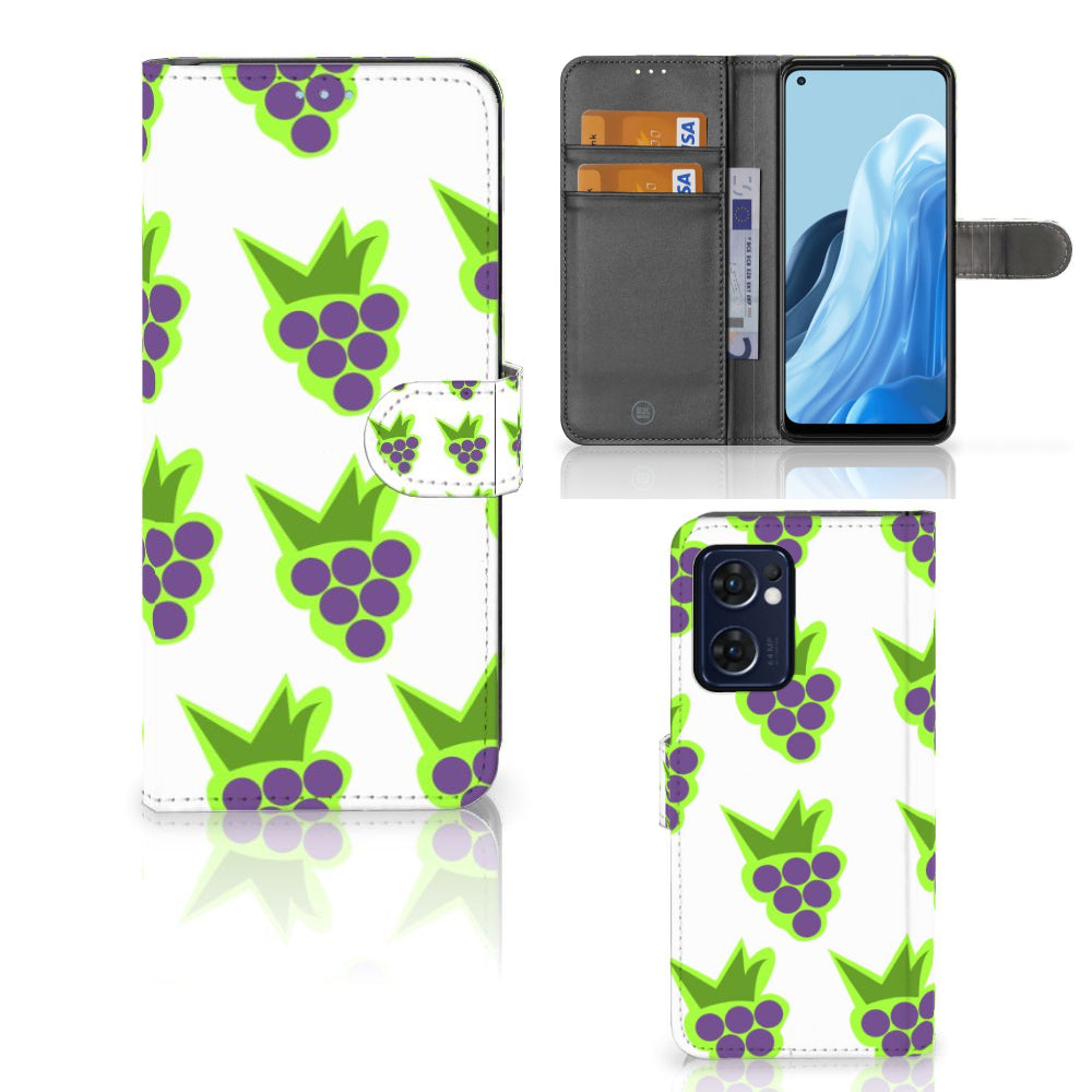 OPPO Find X5 Lite | Reno 7 5G Book Cover Druiven