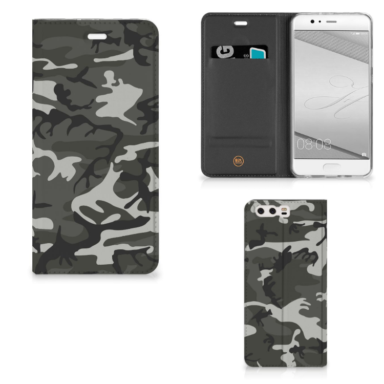 Huawei P10 Plus Hoesje met Magneet Army Light