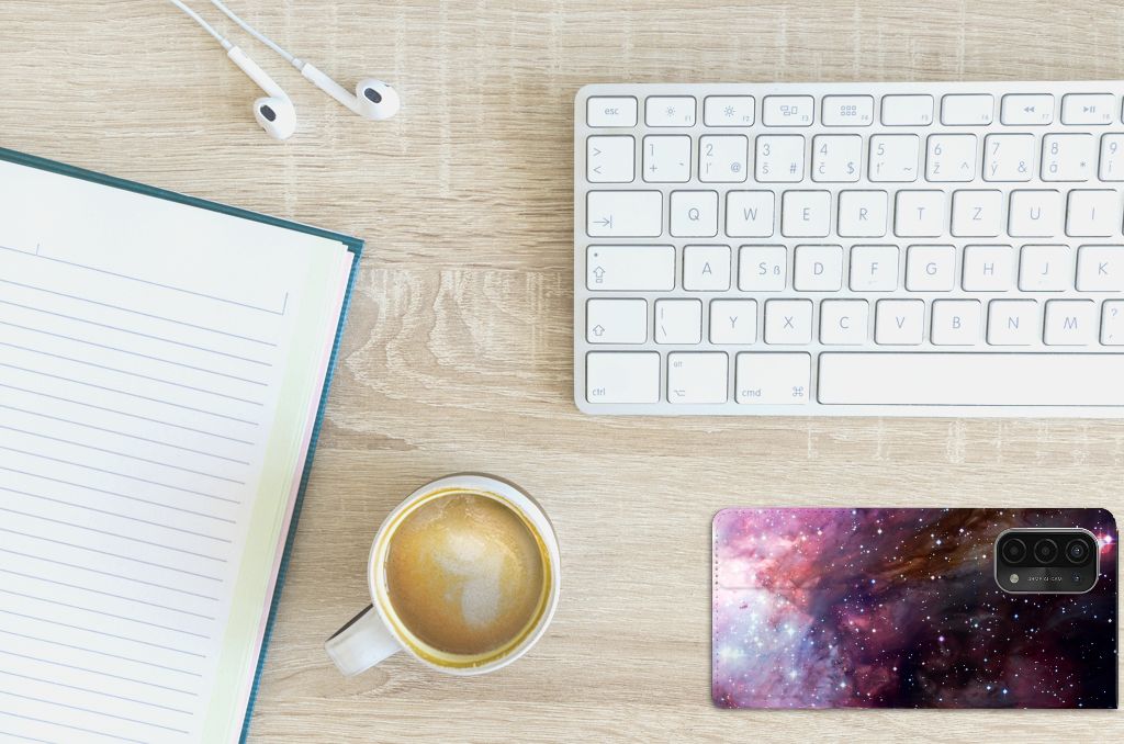 Stand Case voor OPPO A54 5G | A74 5G | A93 5G Galaxy - B2C Telecom