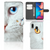 Samsung Galaxy A30 Telefoonhoesje met Pasjes Witte Kat