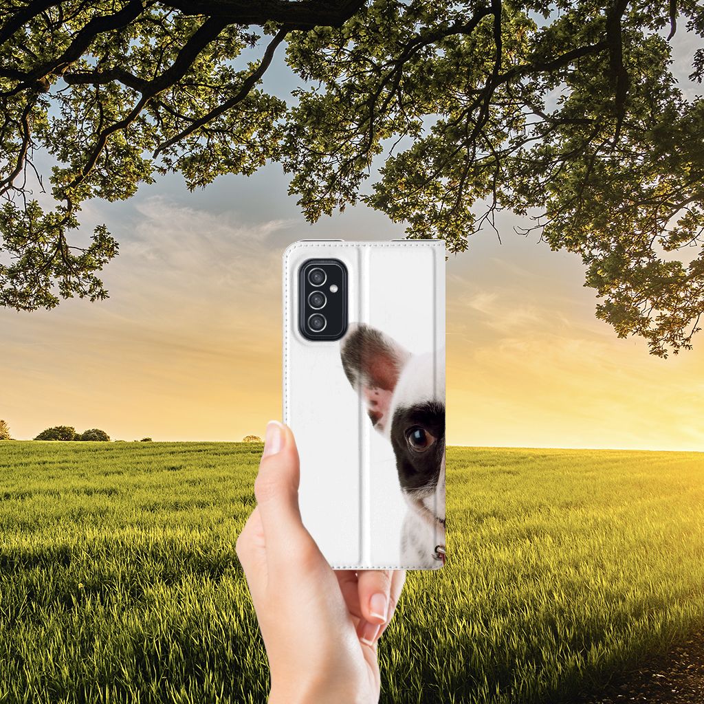 Samsung Galaxy M52 Hoesje maken Franse Bulldog - B2C Telecom