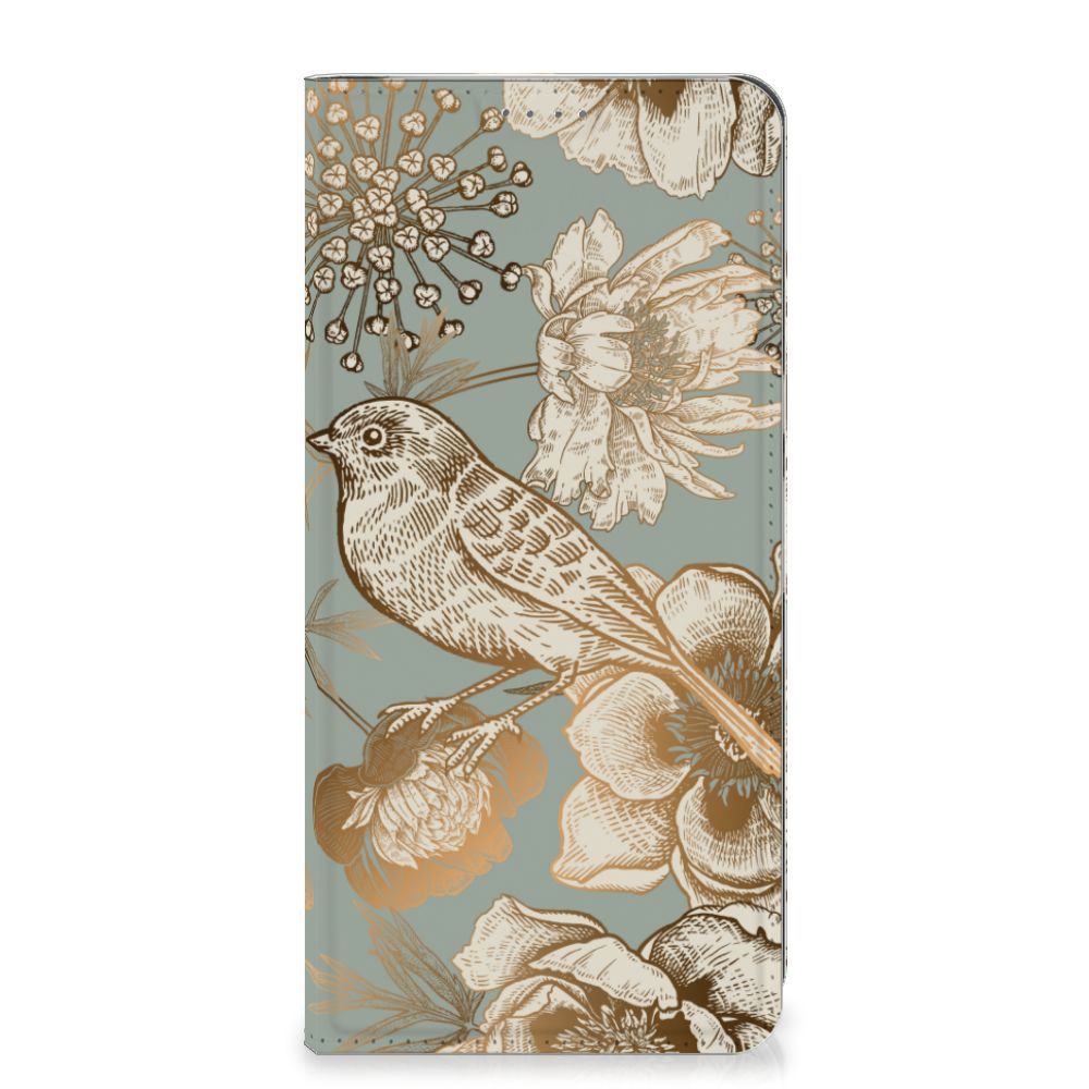 Smart Cover voor Google Pixel 8 Pro Vintage Bird Flowers