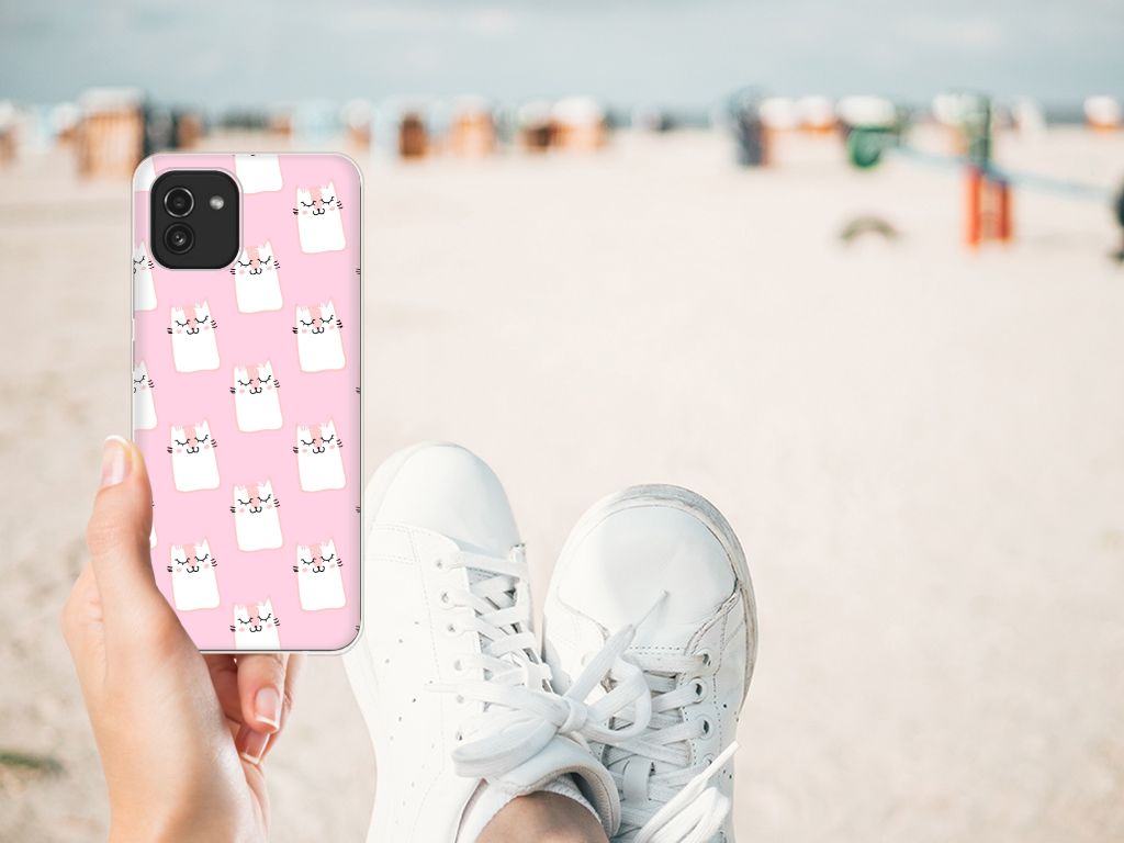 Samsung Galaxy A03 TPU Hoesje Sleeping Cats B2C Telecom