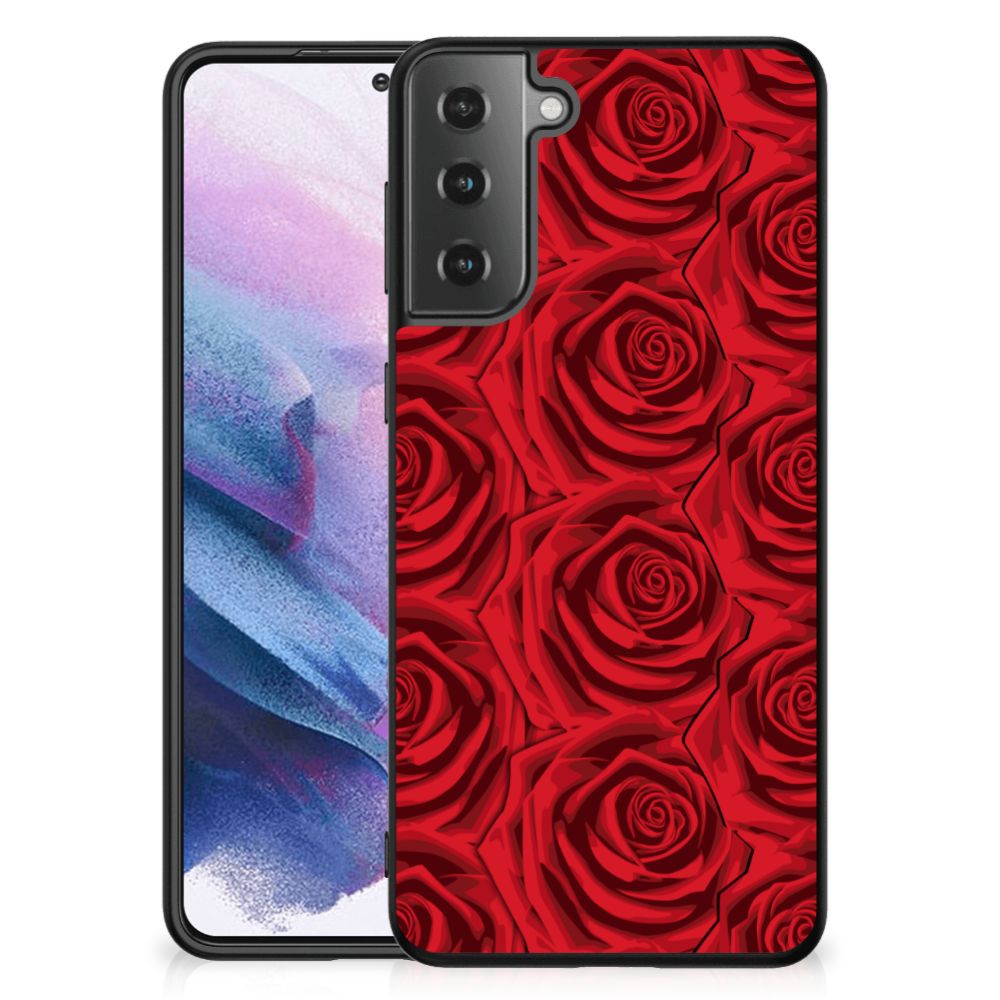 Samsung Galaxy S21 Plus Bloemen Hoesje Red Roses