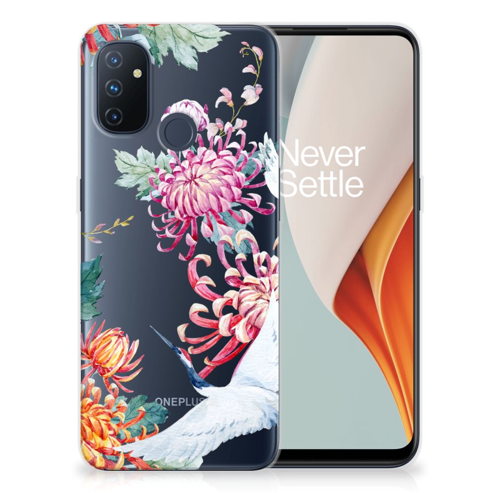 OnePlus Nord N100 TPU Hoesje Bird Flowers B2C Telecom