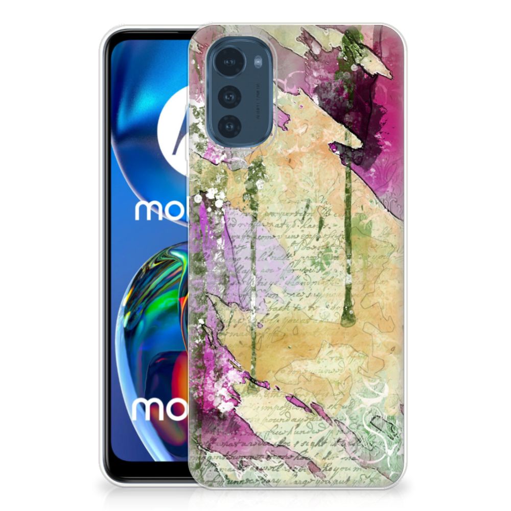 Hoesje maken Motorola Moto E32/E32s Letter Painting B2C Telecom