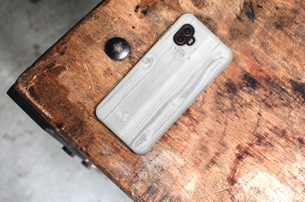 Samsung Galaxy Xcover 6 Pro Bumper Hoesje White Wood B2C Telecom
