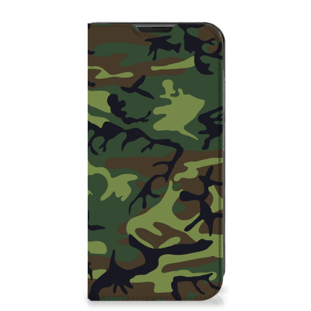 Samsung Galaxy Xcover 6 Pro Hoesje met Magneet Army Dark - B2C Telecom