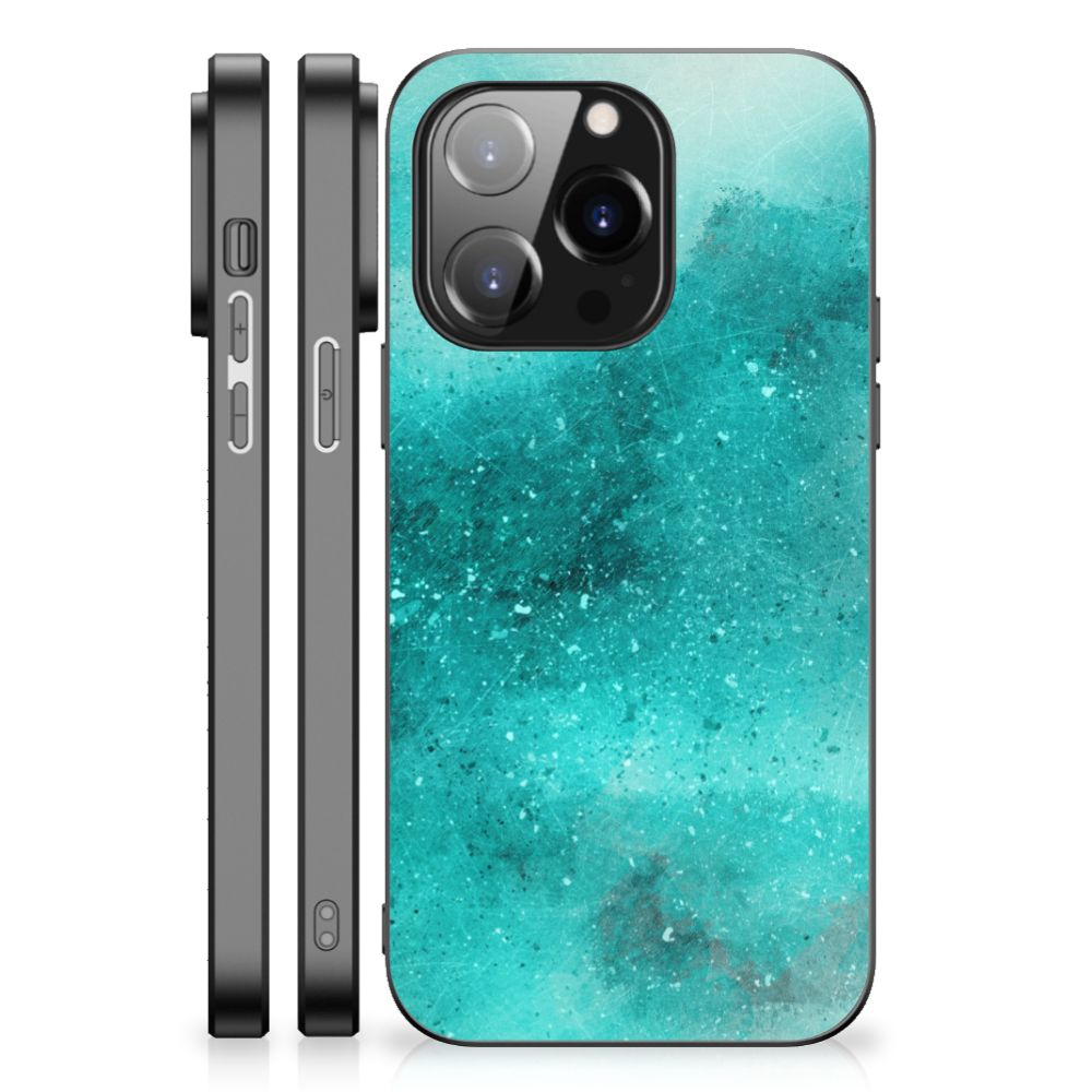 Kleurrijke Telefoonhoesje iPhone 14 Pro Painting Blue B2C Telecom