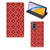 OnePlus Nord 2 5G Hoesje met Magneet Batik Rood
