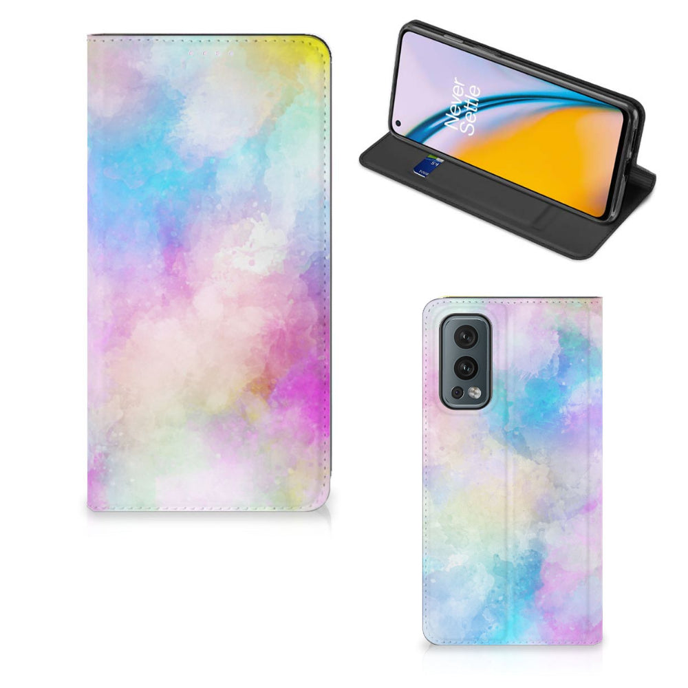 Bookcase OnePlus Nord 2 5G Watercolor Light
