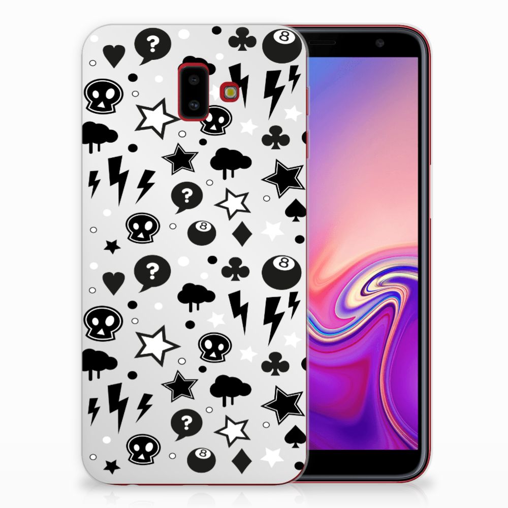 Silicone Back Case Samsung Galaxy J6 Plus (2018) Silver Punk